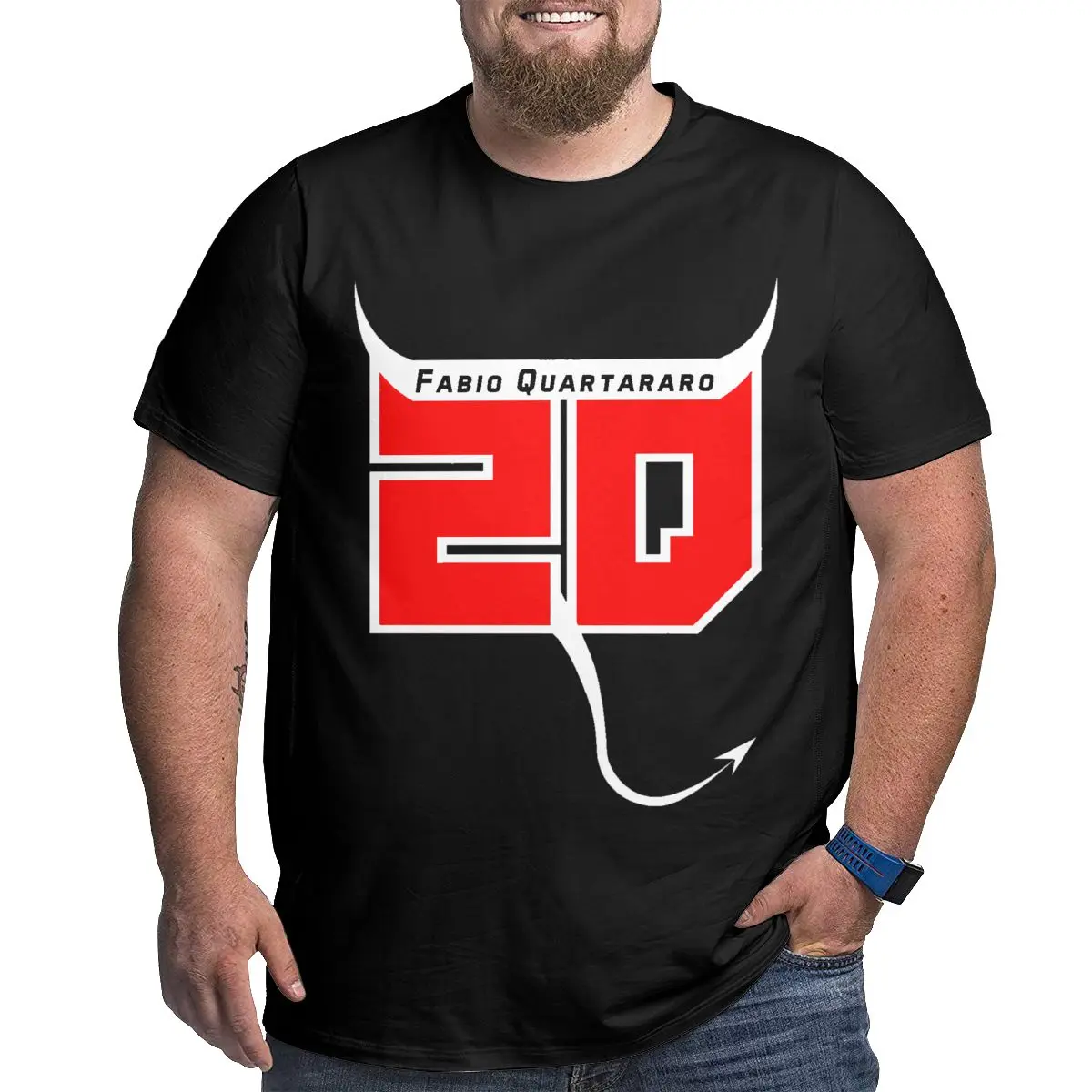 

Fabio-Quartararos #20 El-Diablos Classic Big Size Graphic Big Tall Man Oversized T-shirt Humor Graphic Loose Large Tees Tops