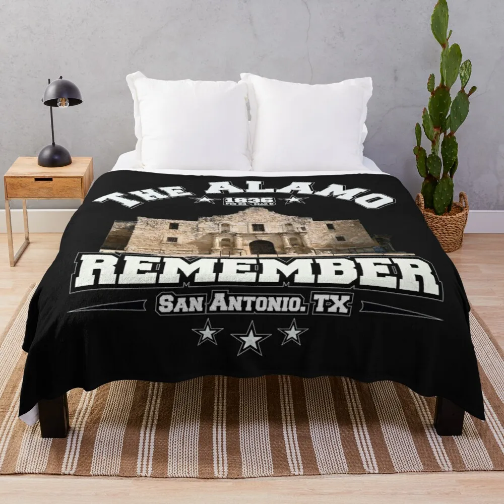 

Remember The Alamo San Antonio Texas Throw Blanket Luxury Thicken Blanket
