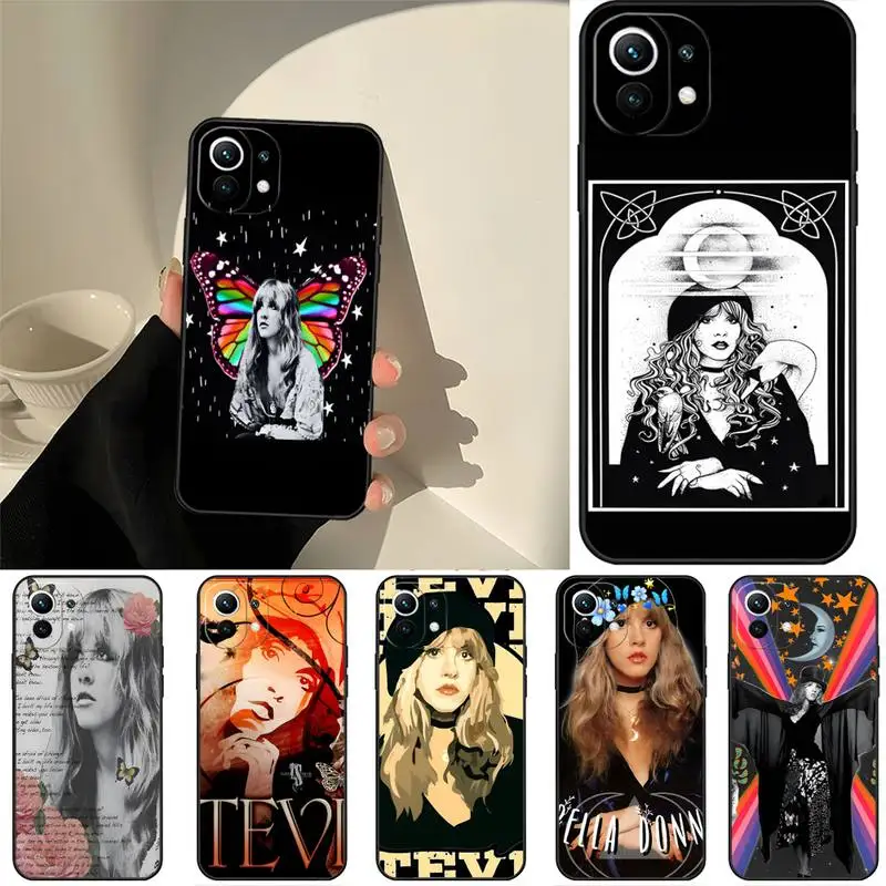 Винтажный мягкий чехол для телефона Stevie Nicks с надписью Love для Xiaomi 12 PRO Poco M3 X3 Mi 9t 10t LITE 11 11i 11x Nfc F3 Redmi 9 8 7, черный
