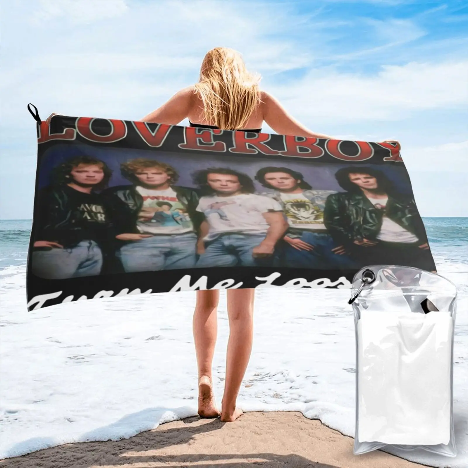 

Лицензионное пляжное полотенце Loverboy Turn Me 80s, пляжное полотенце для спа, пляжное полотенце для рук, кухонное полотенце, Большое пляжное полот...