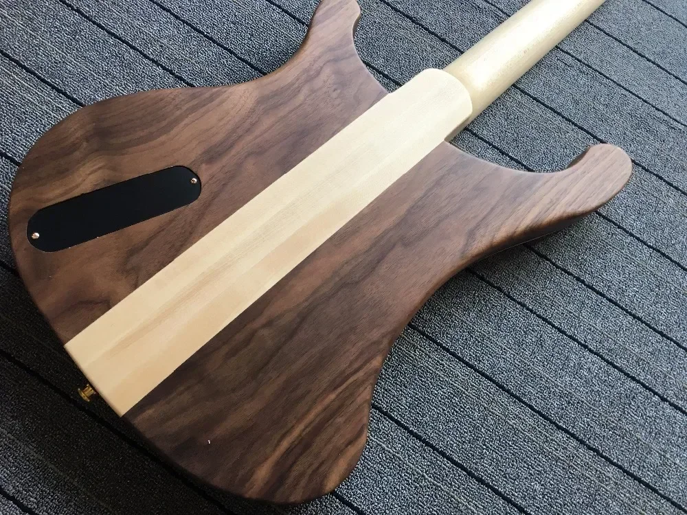 Супер редкая 4003 4005 Lemmy ореховая резная вручную электрическая бас-гитара с шеей