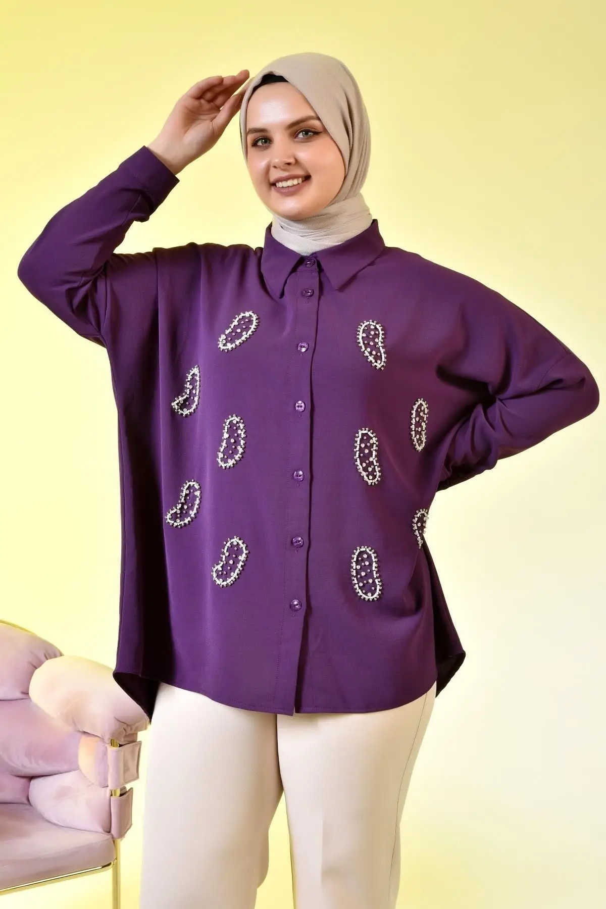 

Women Oversize shirt tunic Ayrobin healthy fabric