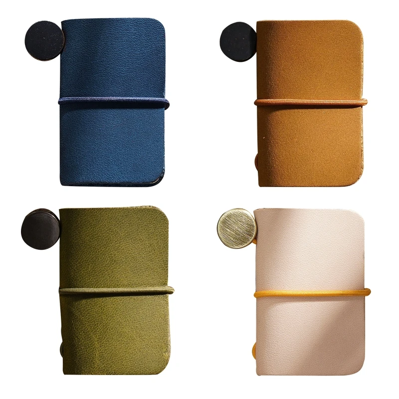 

Mini Leather Personal Notebook Scrapbook Sketchbook Blank Diary Pad for Students