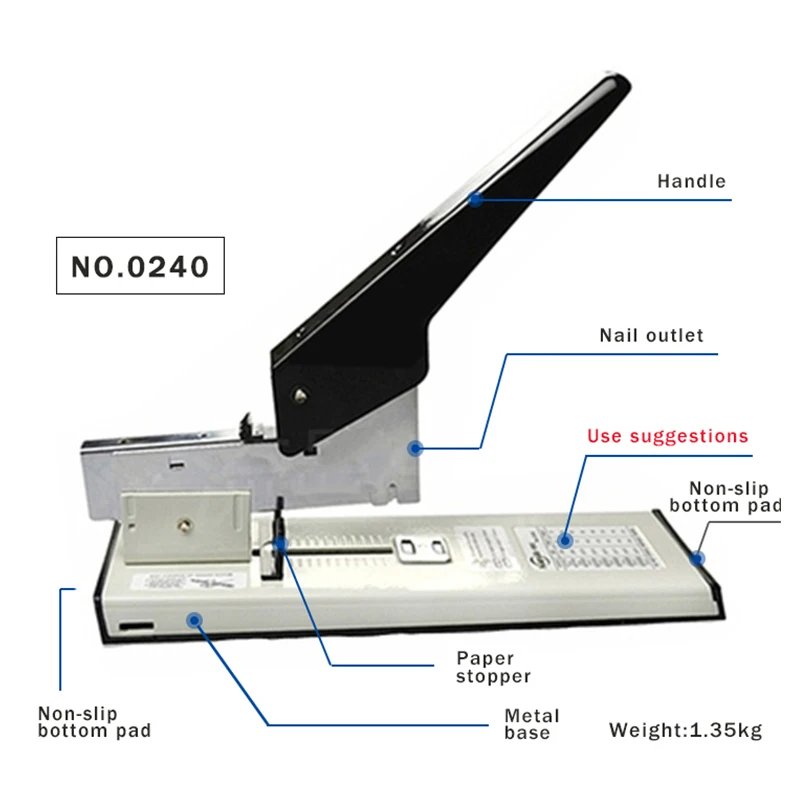 1 box 23/13 Staple / Large Capacity Paper Binding Stapler He
