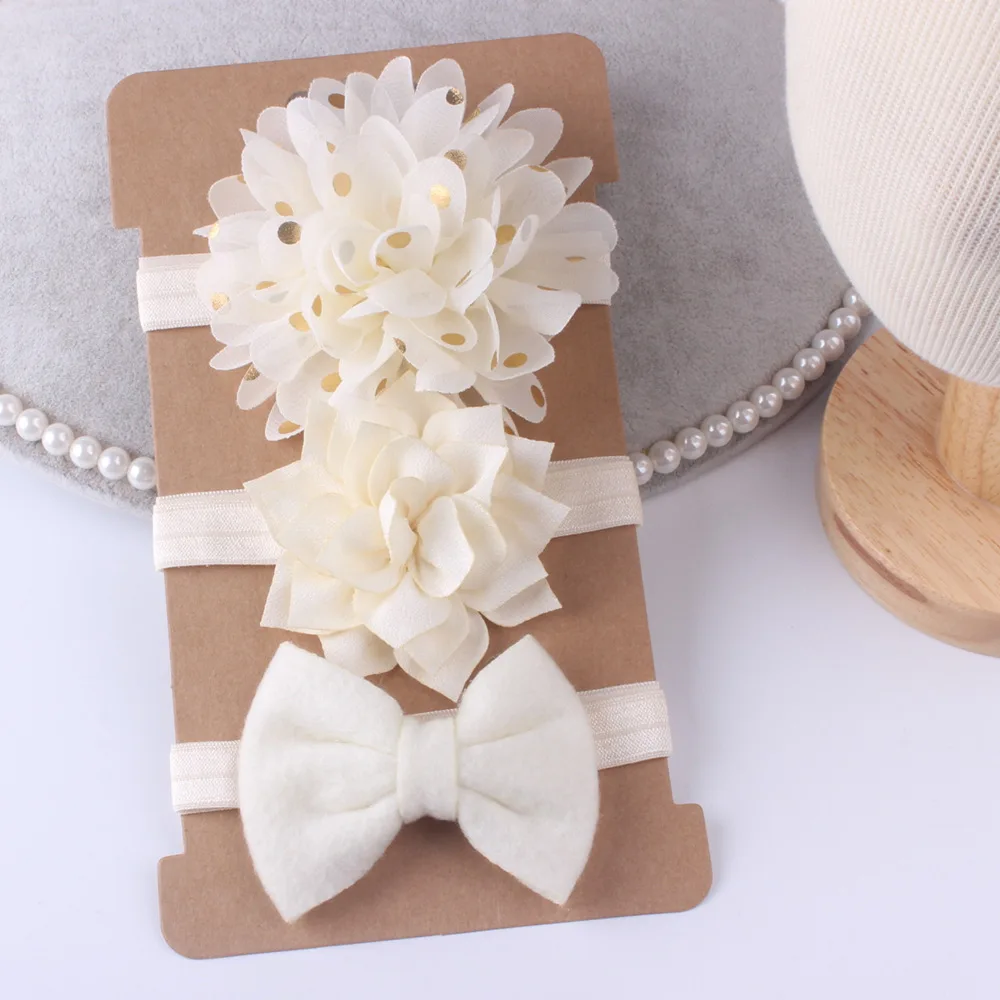 

Free Shipping 3pcs/set Hot Sale Big Flower Headwrap Baby Headbands Large Flower Headbands Baby Hair Bow Headband WLY084