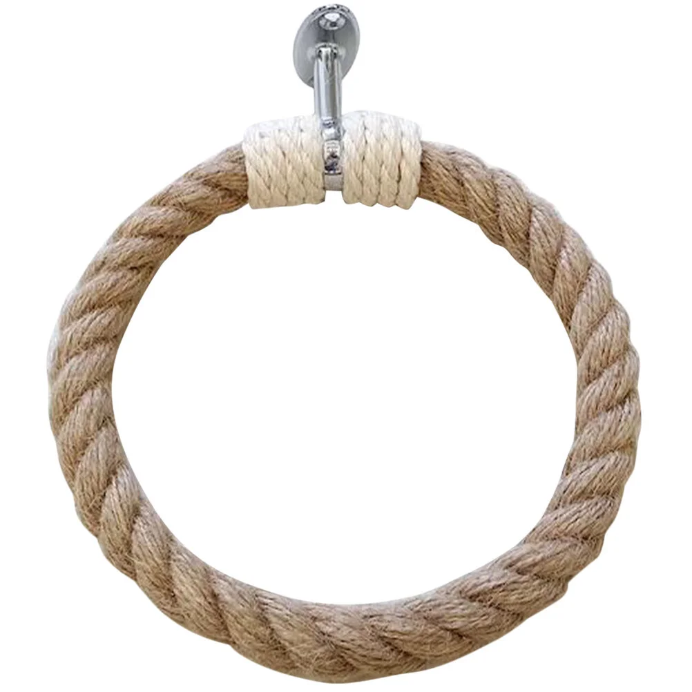 

Household Towel Rack Woven Design Towel Storage Rack Rustic Hand-woven Towel Rack Decor