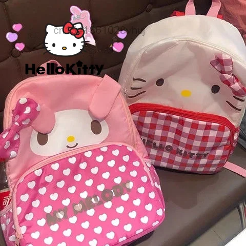

Cute Cartoon Original Student Backpack KT Cat Melody Large Capacity Korean Ahic Schoolbags For Gifts Girls JK Lolita