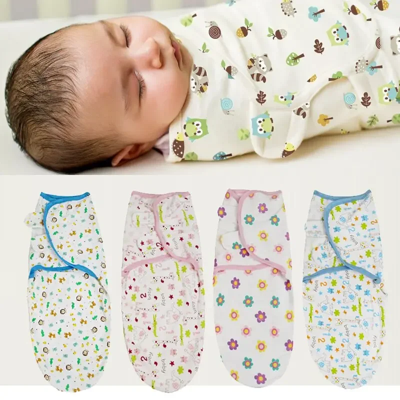 

Soft Cotton Infant Swaddle Muslin Blanket Newborn Baby Wrap Swaddling Blanket Sleeping Bag+Headband Outfits Set
