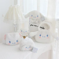 girl heart cute cinnamoroll little white dog cartoon anime plush tissue box coin purse handbag messenger bag doll pendant