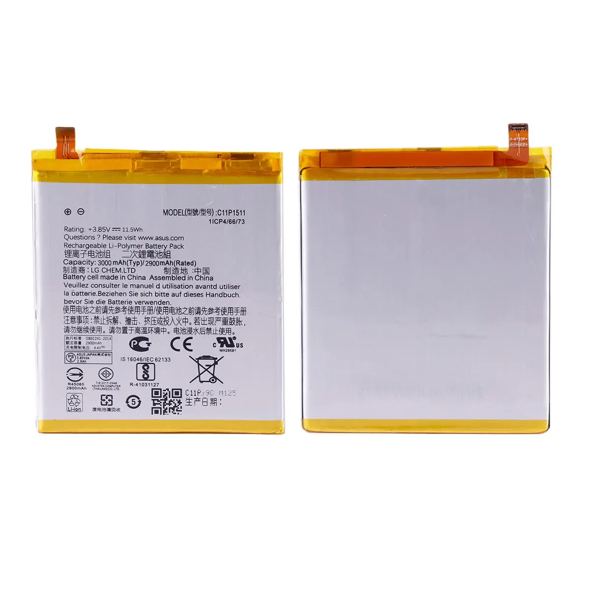 Совершенно новый аккумулятор C11P1511 3000 мАч для ASUS Zenfone 3 Ze552kl Z012da Z012de сменный +