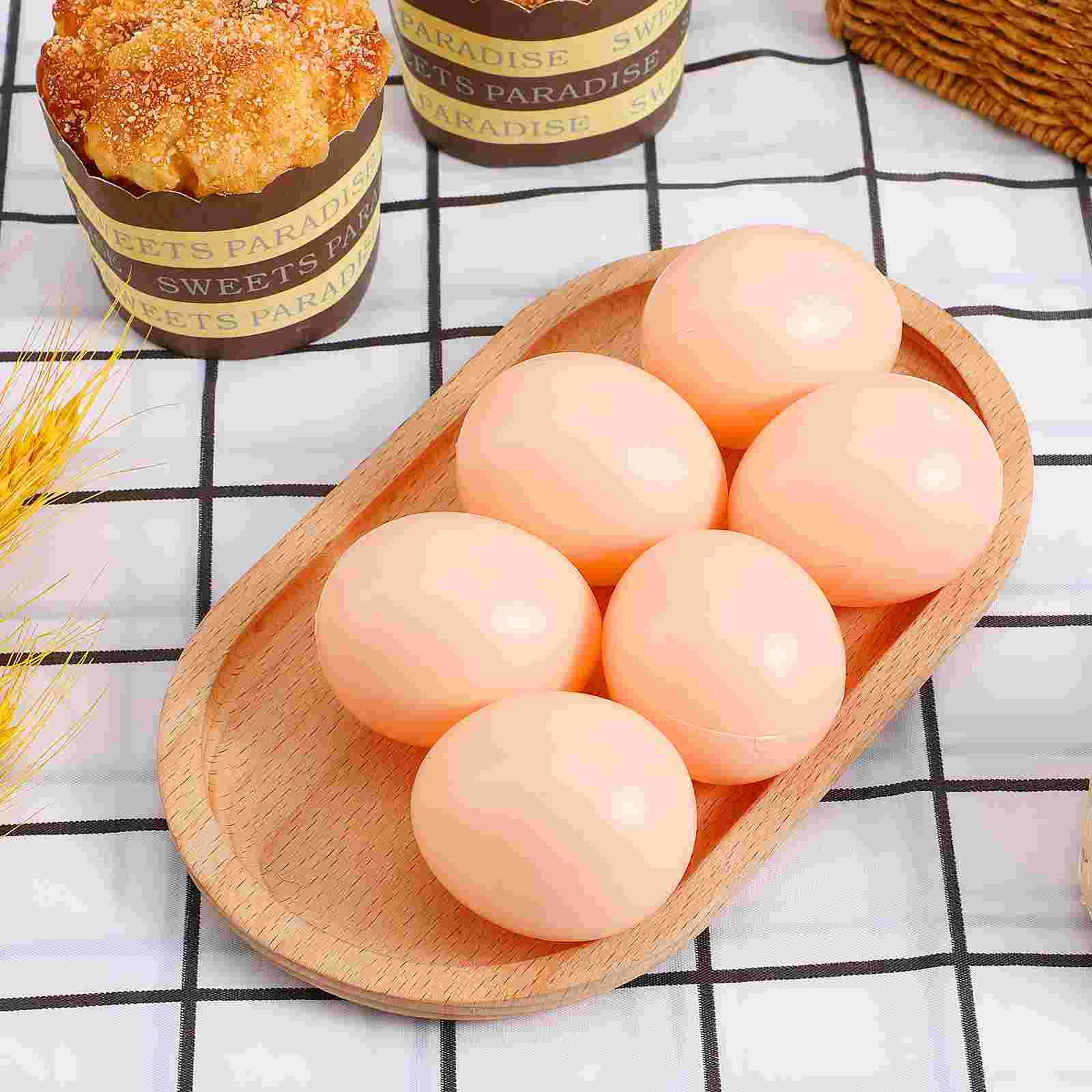 20 шт. куриное яйцо имитация пластиковых яиц искусственный обеденный стол ребенок