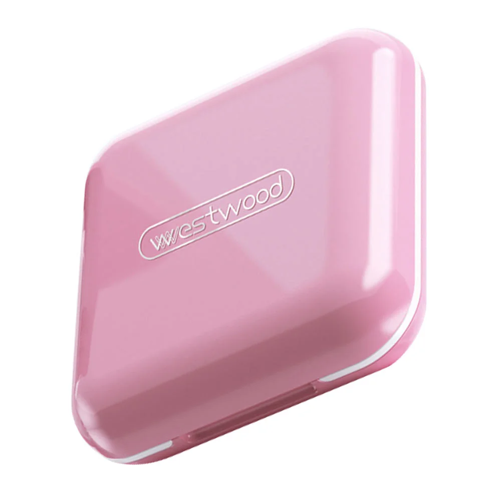 

Box Case Organizer Container Daily Square Carry Pocket Medication Weekly Dispenser Supplements Month Planner Compartment Vitamin