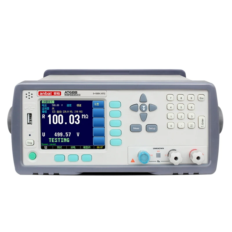 

AT688 Digital ohm Insulation Resistance Tester Meters Megohmmeter Testing instruments Data Logger