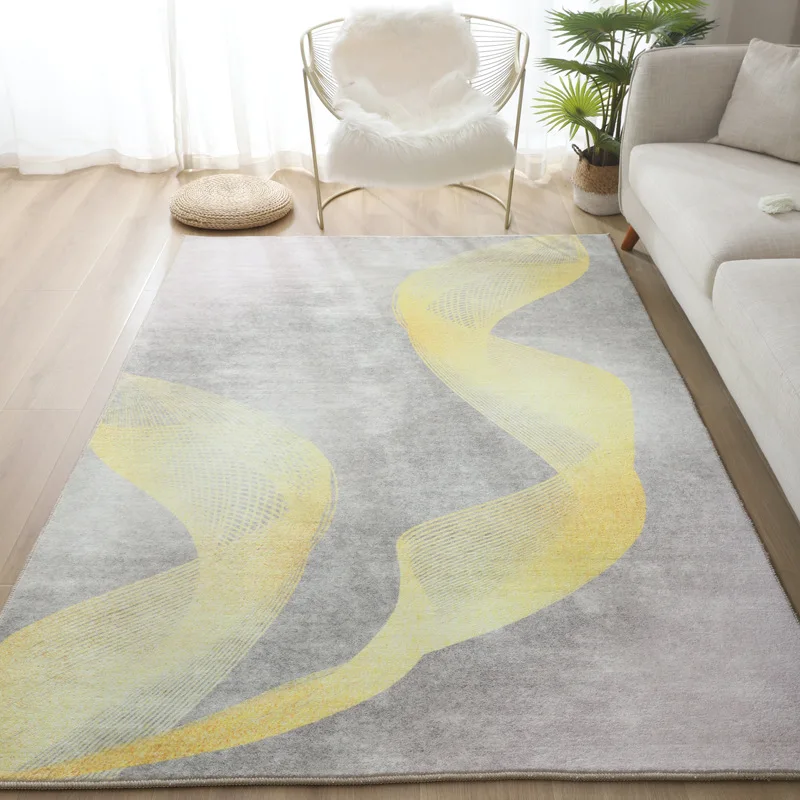 

Modern Minimalist Sofa Carpet Living Room Coffee Table Blanket Crystal Velvet Feel Home Floor Mat Bedroom Bedside Blanket Home
