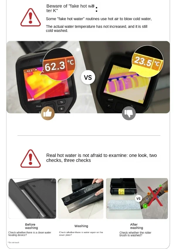 DREAME H20Pro Стиральная машина для пола горячая стирка быстросохнущая всасывающая