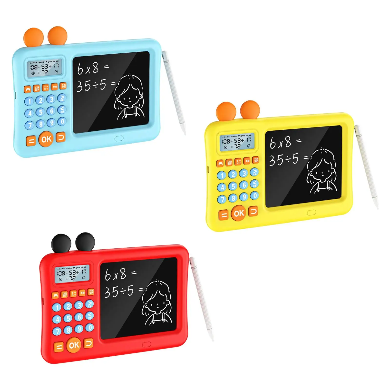 

Учебный калькулятор математики, планшет для рисования, вычитание, умножение, деление, Образовательное рукописное письмо для детей