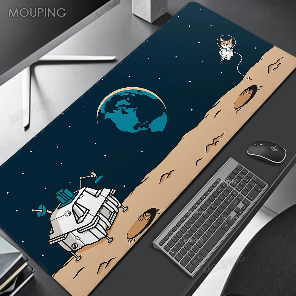 

Deskmat Mechanical Keyboard Mousepad Company Office Carpet Art Table Mat Mouse Pad Personalized 900x400 Large Mausepad Space