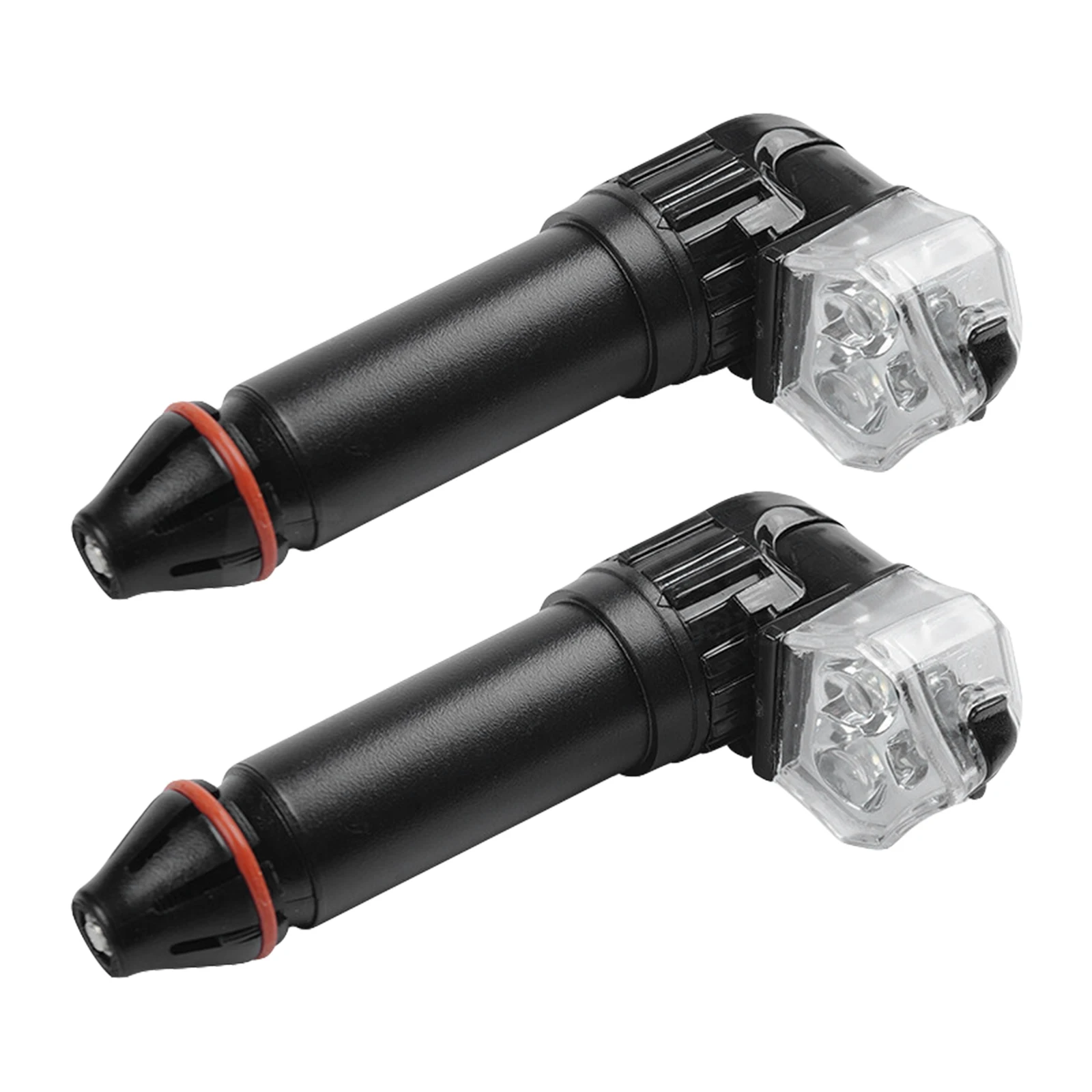 

1 Pair Bike Handlebar End Plug LED Light Waterproof USB Rechargeable Turning Signals Warning Light