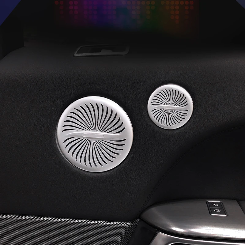 

Interior Trim Car Audio Speaker Cover Sticker Door Loudspeaker Cover For Range Rover 2013-2020 2021 Tweeter Cover Horn Trim