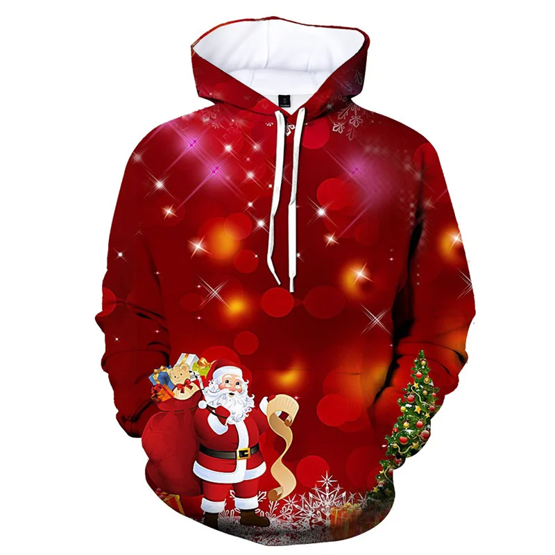 

New 3d Hoodies Halloween Christmas Jack Angel Pullover Unisex Couple Sportwear Holiday Funny Tops