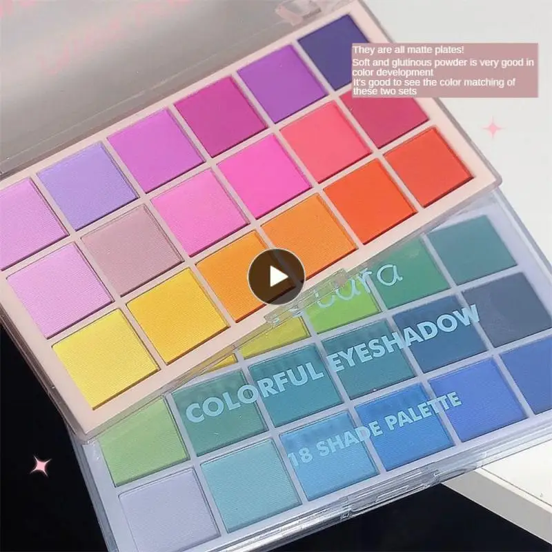 

Long-lasting Eye-shadow Sequins Eye Shadow 14.5 8 1cm 18 Colors Matte Eye Shadow Stage Makeup Eye-shadow Shiny