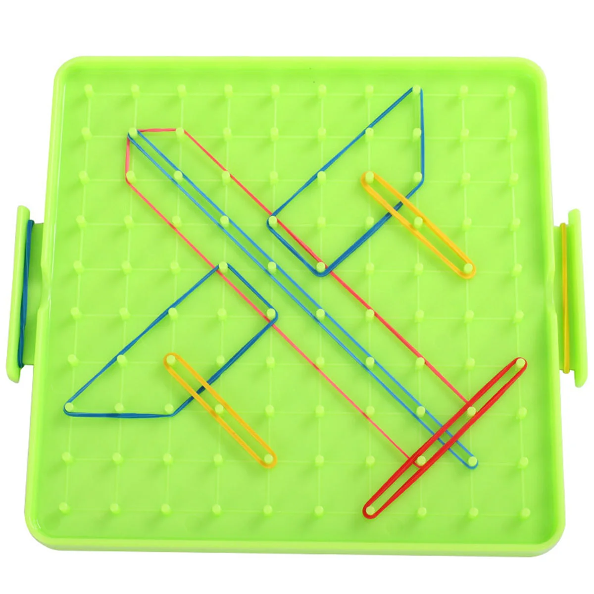 

4 Pcs Toy Peg Board Educational Toys Double Sided Geoboard Nail Plate Primary School