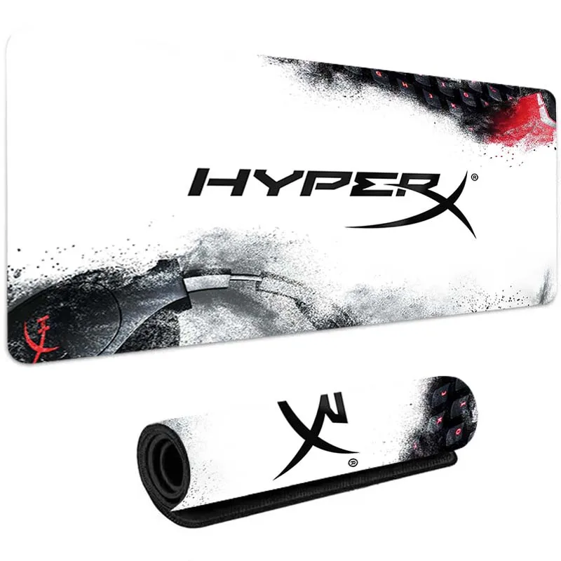 

Black HyperX Deskmat Mousepad Mouse Pad Gaming Desk Pc Gamer Cabinets Office Computer Accessories Cute Mousepads Table Mat Mats