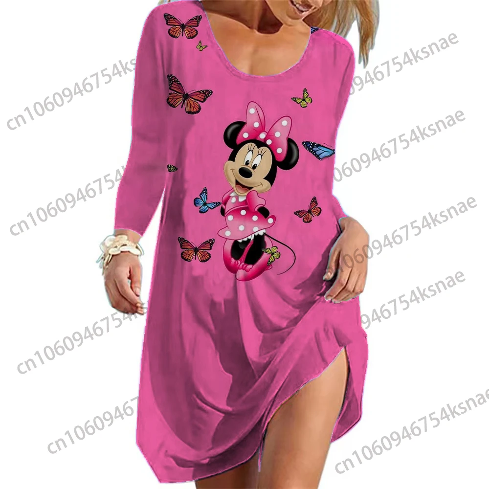 

Mickey Disney Dance Dress Y2k Korean Fashion Clothing Long Dress Women Dresses Elegant Formal Dresses for Women Evening Gown