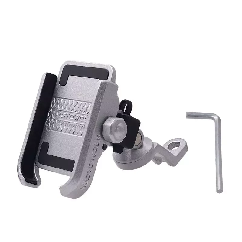 

360 Degree Universal Waterproof 12V 24V Motorcycle Scooter Handlebar Rearview Mirror Phone Holder Mount Bracket USB Charger For