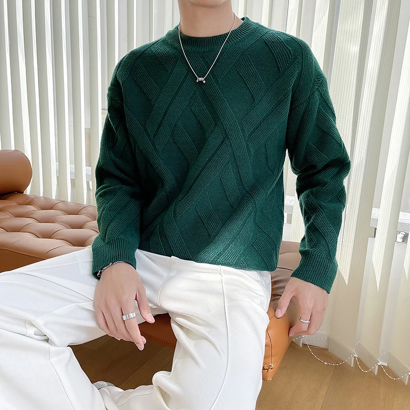 Новинка осенне-зимний модный Свободный Мужской свитер для молодежи