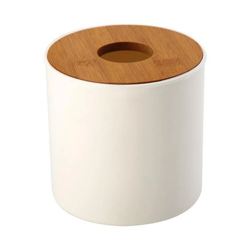 

Bamboo Wooden Cover Plastic Tissue Box Paper Holder Dispenser Home Case