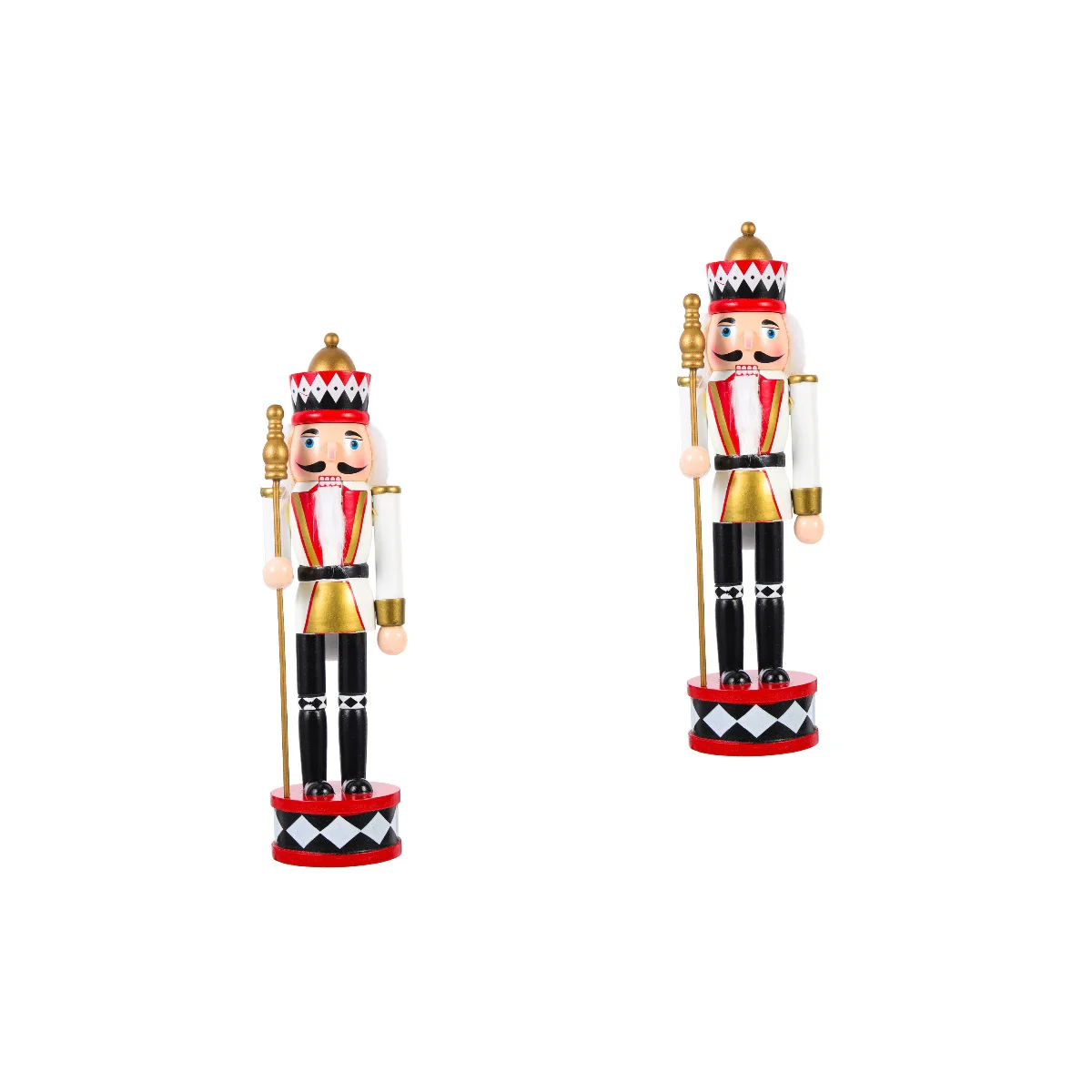 

2pcs Xmas Themed Nutcracker Adornment Xmas Decorative Ornament Xmas Decoration