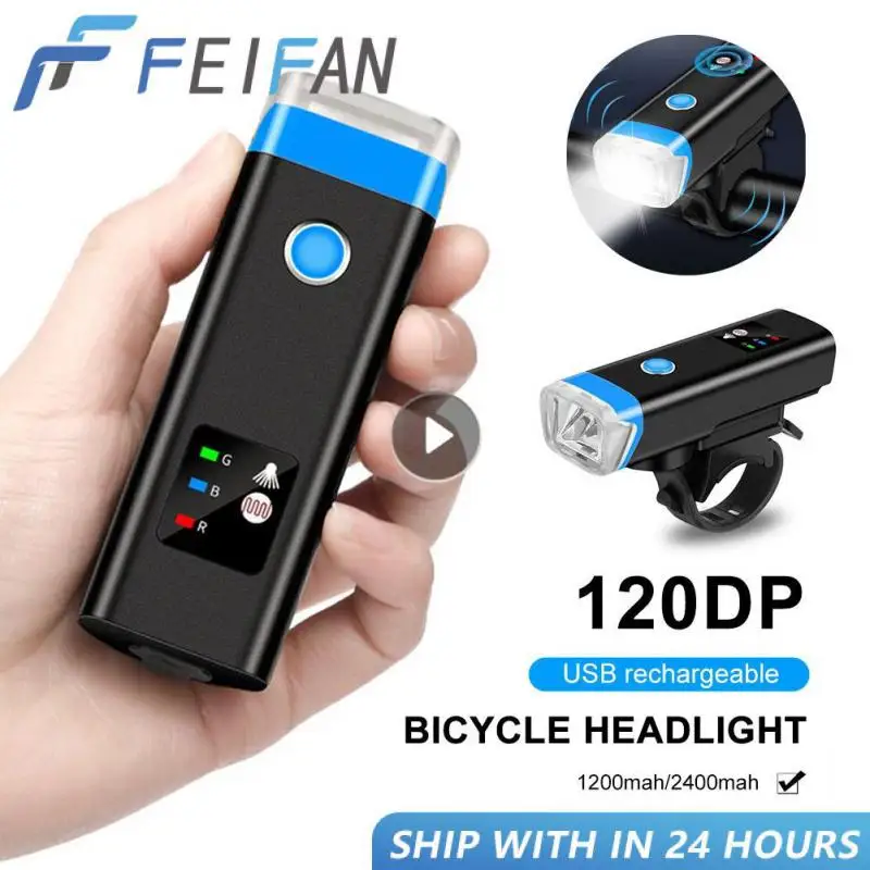 

Bicycle Front Lights Auto Shut Off Super Bright USB Rechargeable Set LED Mount Bike Lights Waterproof Headlight Flashligh Horn