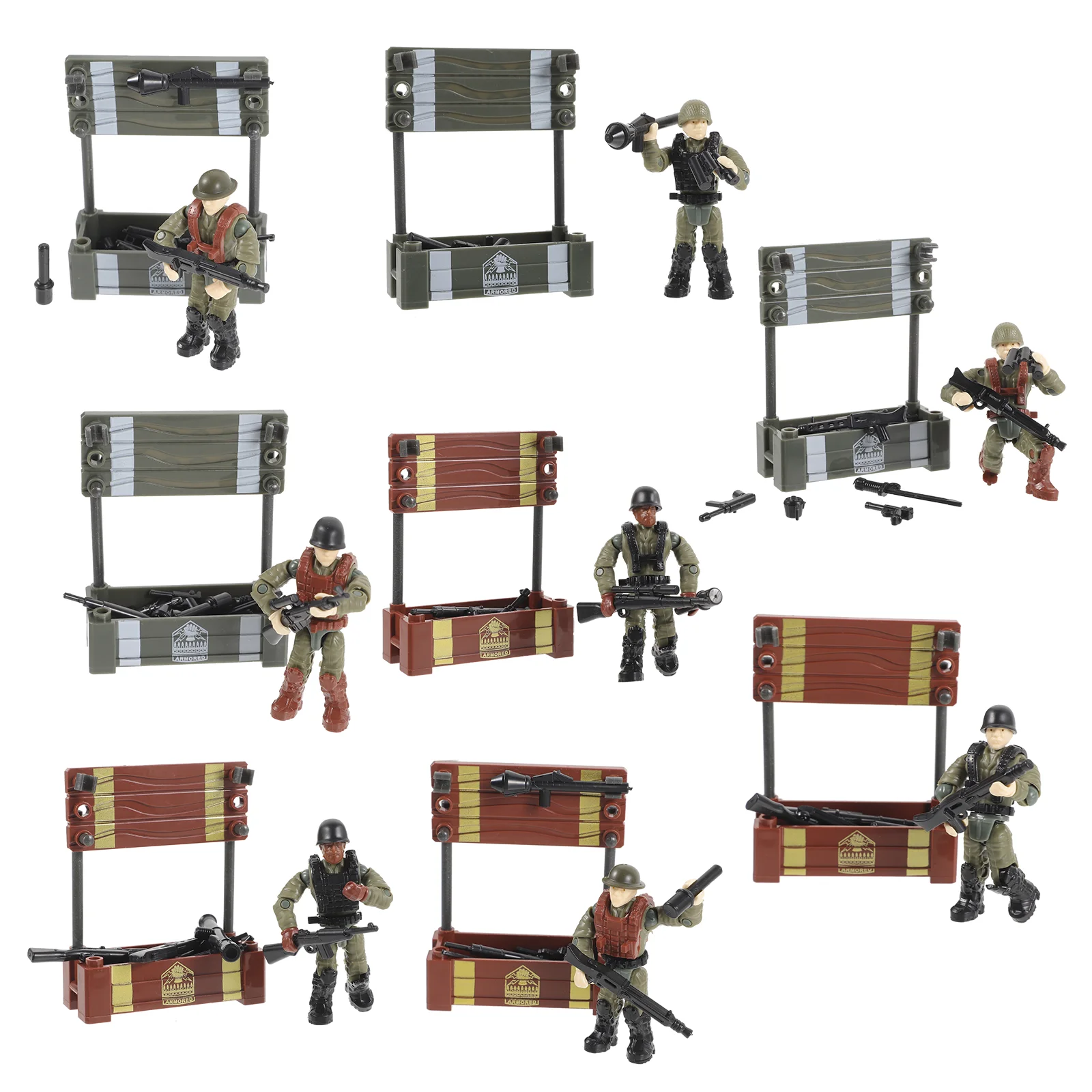 

Mini Figurines Flexible Action Figure Soldier Figures Sand Table Models Decors Kids Molds Toys