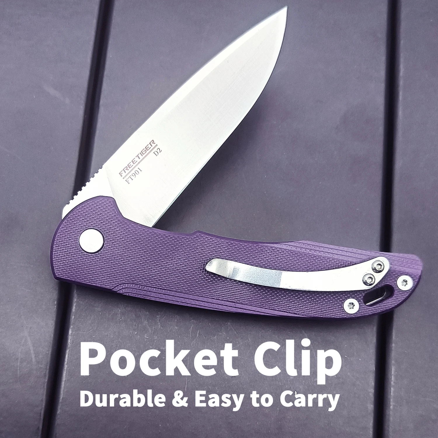 Складной карманный нож FREETIGER FT901 D2 Клинок рукоятка G10 для выживания охоты кемпинга