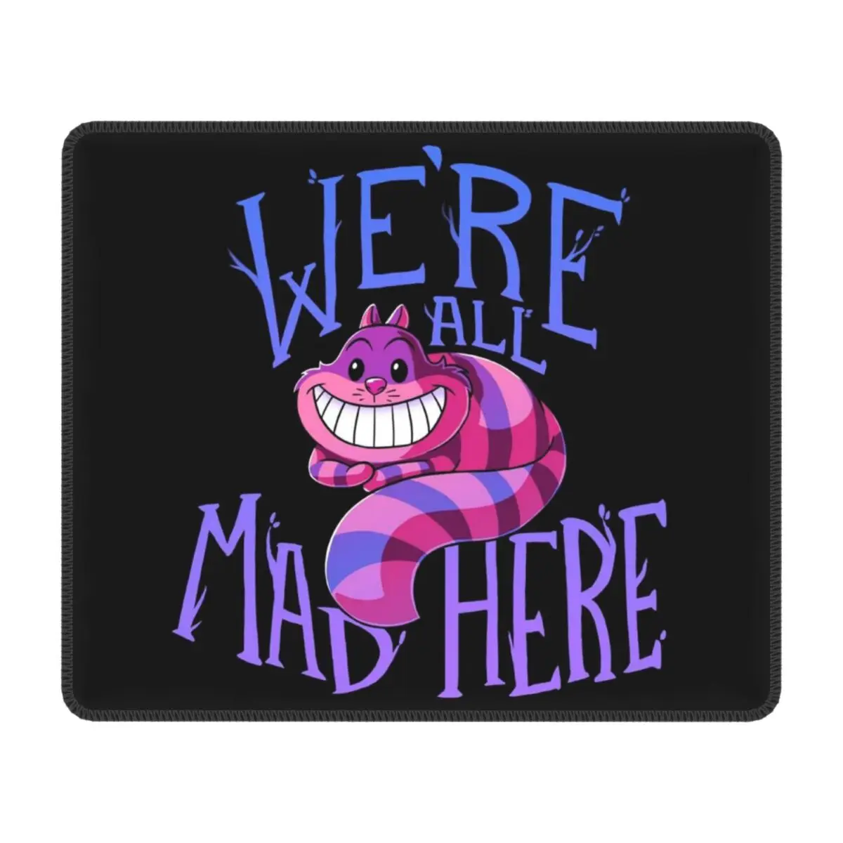 Пользовательский Настольный коврик для мыши Mad Cheshire Cat водонепроницаемый со