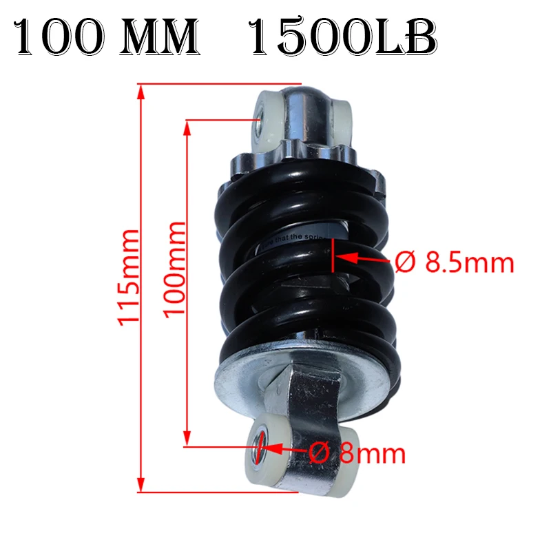 

100mm 1500 LB rear shock absorber shock absorber for pit-earth bicycle motorcycle 2000lbs Amortiguador de choque amortisseur