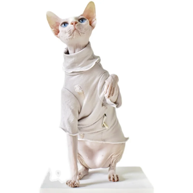 Cloud-like touch double-layer modal cotton Sphinx hairless cat clothes Devon Rex  summer thin Sphynx cat clothes for Cat Outfits