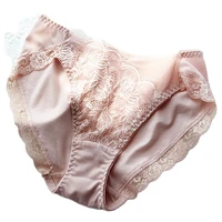 s203 women cotton panties low rise soft brief with cute lace ladies underwear comfortable and breathable female and girl love