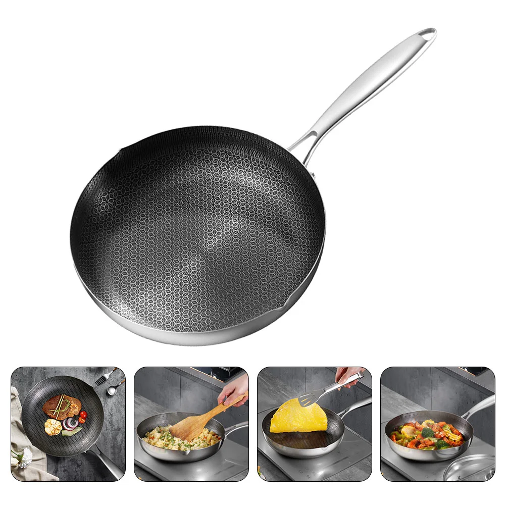 

Stainless Steel Stainless Steel Wok Accessories No-stick Pan Restaurant Frying Household Stainless Steel Stainless Steel
