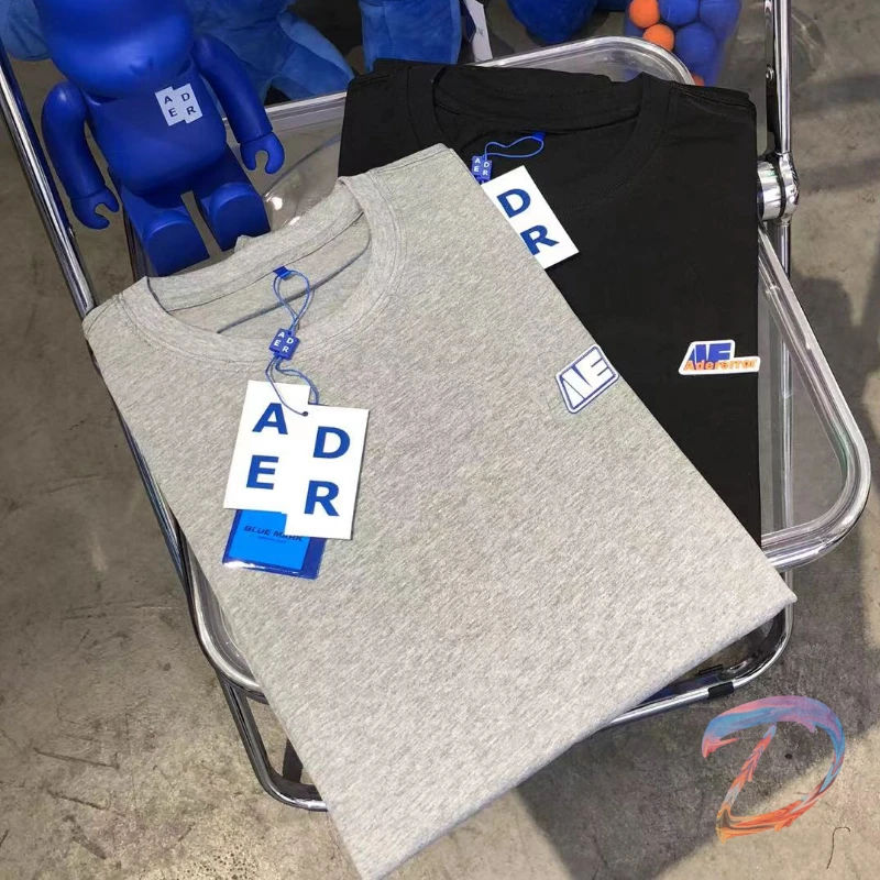 

Летняя Классическая небольшая стандартная Мужская и Женская свободная хлопковая Футболка ADER error, футболки оверсайз