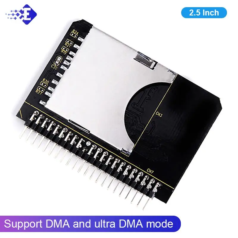 

SD Card To 2.5 Inch IDE Adapter, SDHC/SDXC Memory Card Converter To Laptop HDD 44 Pin Male Port