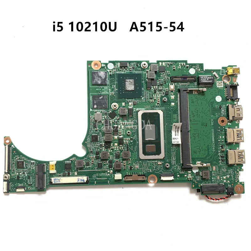 

DA0ZAWMB8G0 для Acer A515-54 материнская плата для ноутбука SRGKY I5-10210U 4 Гб DDR4 материнская плата без GPU 100% протестирована