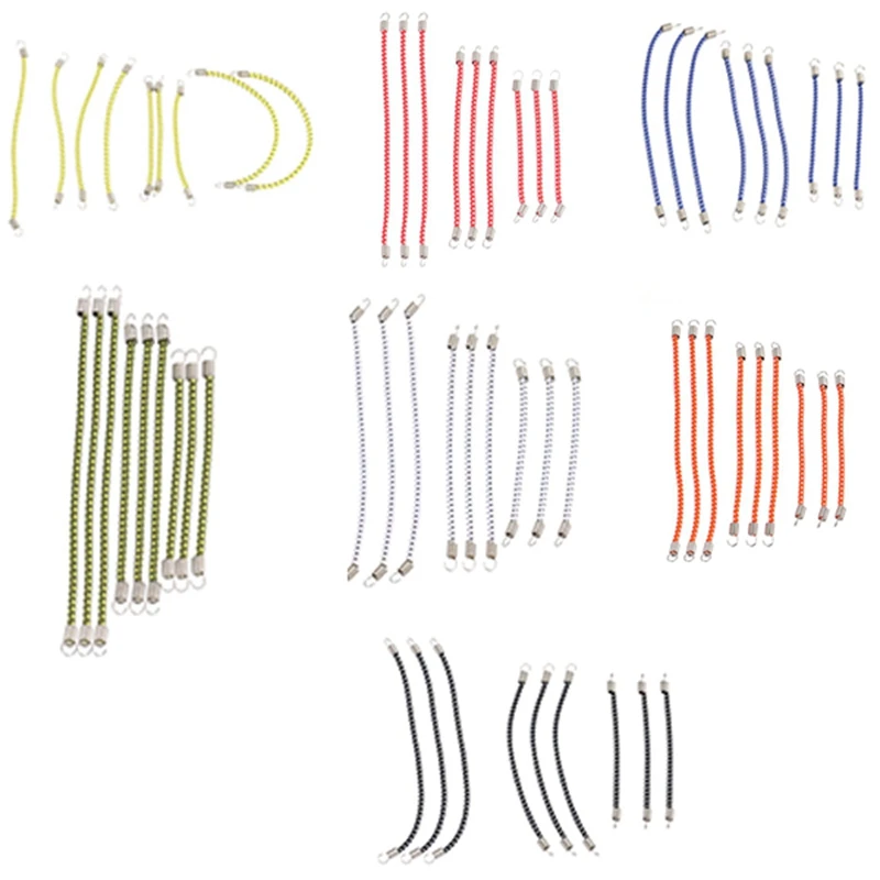 

9Pcs RC Car Roof Luggage Rack Nylon Elastic Rope For 1/10 RC Crawler Car TRAXXAS TRX4 AXIAL SCX10 Decorations Parts