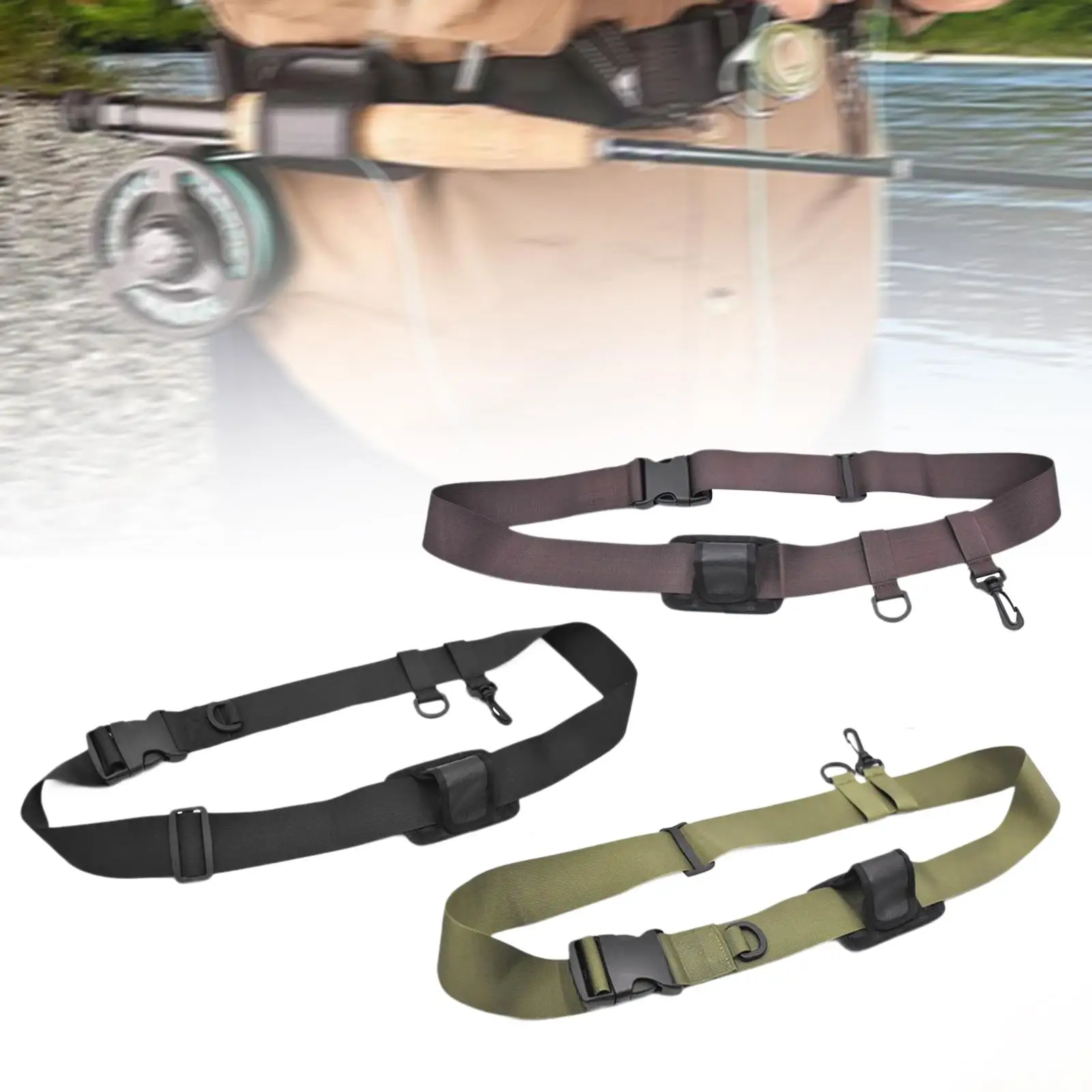 Держатель для удочки ловли нахлыстом ремень на пояс вешалка спорта открытом