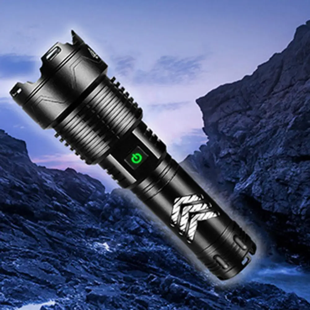 

LED Torch Strong Heat Dissipation Flashlight USB Charging Illumination Universal Running Fishing LED Torchlight