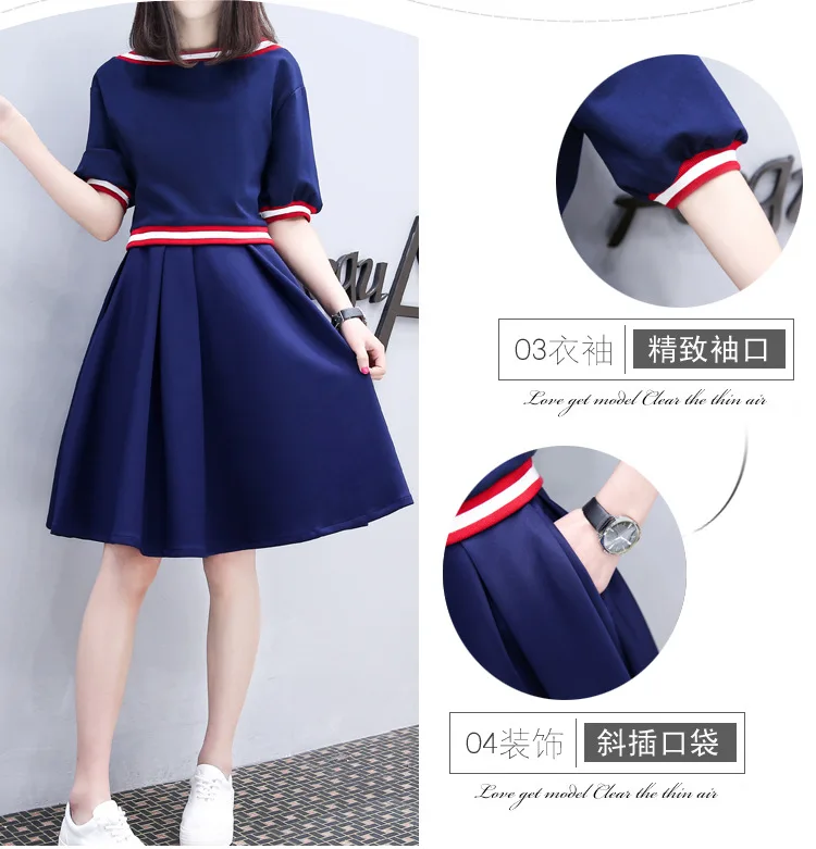 

2022 Spring And Summer New Korean Girl Dress Student Short Sleeve Dress