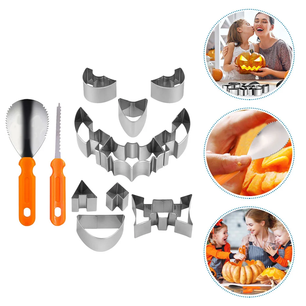 

Pumpkin Carving Tool Kit Halloween Cookie DIY Tools Graving Sculpting Kits Molds