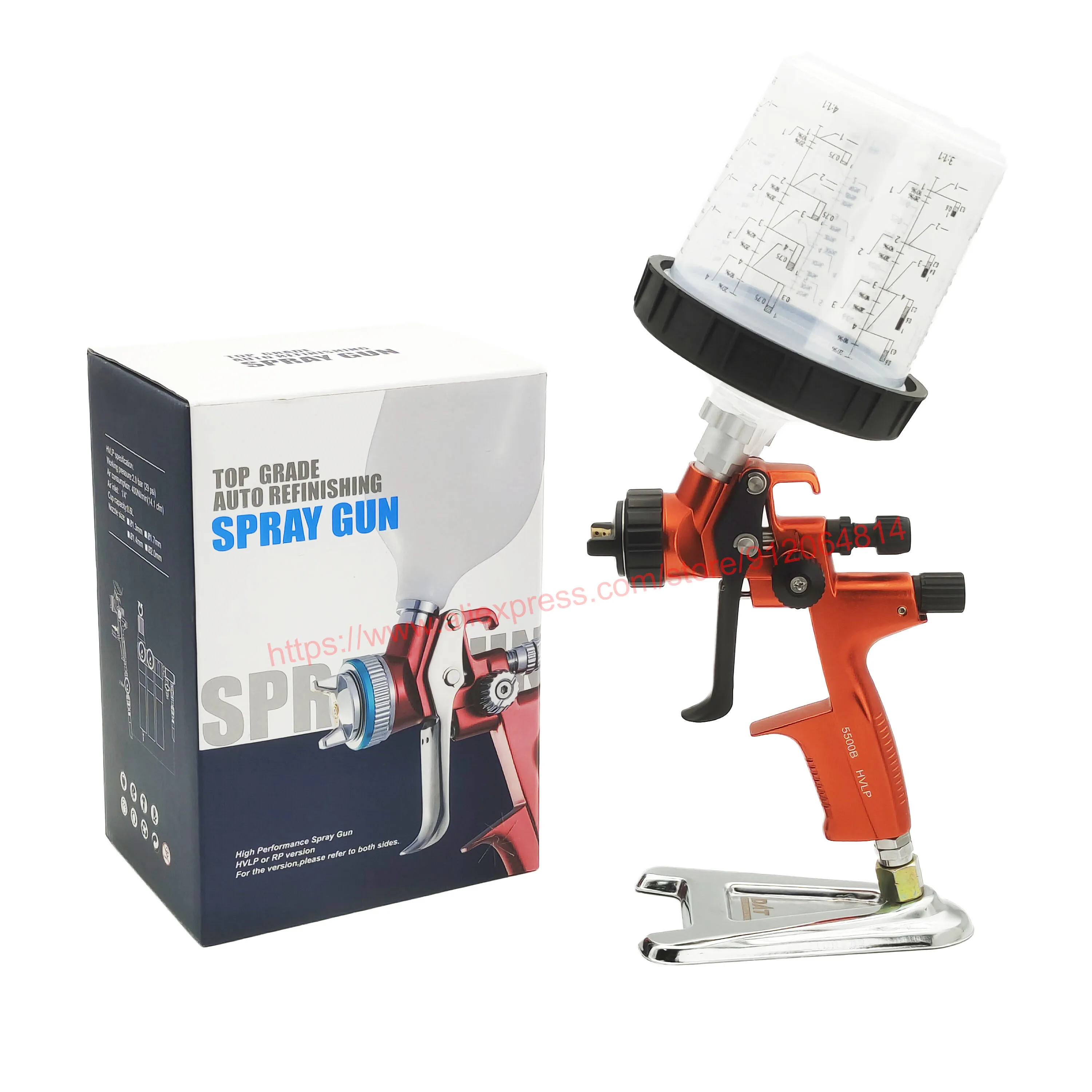 

High Efficiency 5500B Professional Spray Gun HVLP 1.3MM Paint Spray Tools Porsche Design Painted Sprayer Gun For Car