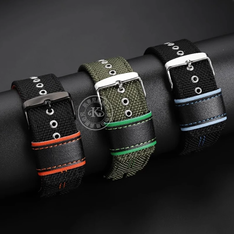 Ремешок для часов 24 мм Нейлоновый Холщовый CASIO PRG-300/PRW-6000/6100/3100/3000 мужские